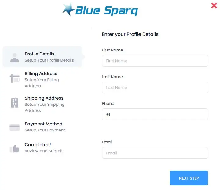 BlueSparq Example IoT device sign up for paymentsnow.io