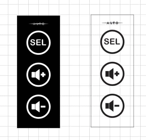 BlueSparq Aerospace Lighted Capacitive Touch Graphic Overlay