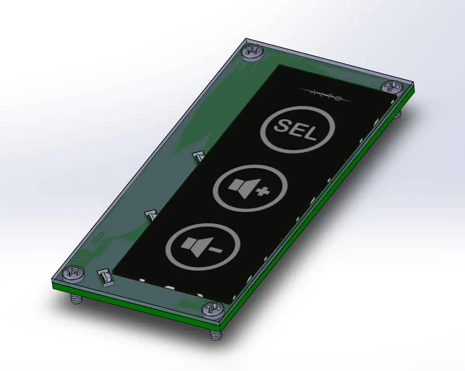 BlueSparq Aerospace Lighted Capacitive Touch Graphic Overlay